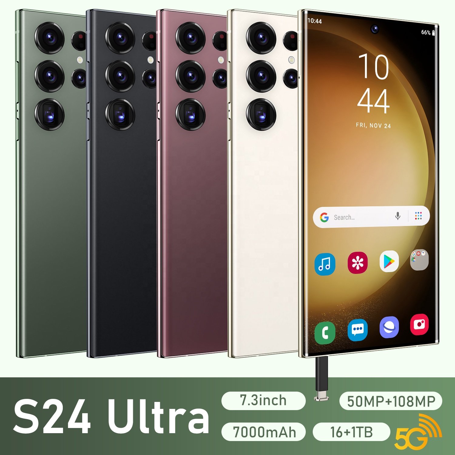 2024 New S24 Ultra 5G Smart Phone 16GB+1TB 7.3 Inch 10-core Built-in All-in-one Machine With Pen Mobile phone